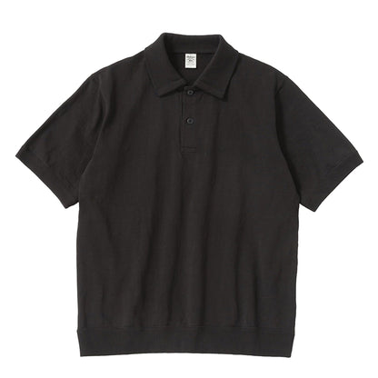 Jackman Dotsume Rib S/S Polo Shirt Black