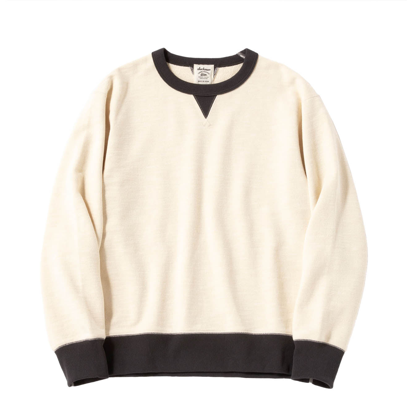 Jackman GG Sweat Crewneck Ivory / Ink Black