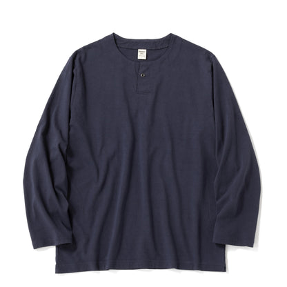Jackman Henleyneck L/S T-shirt Classic Navy - The Sporting Lodge