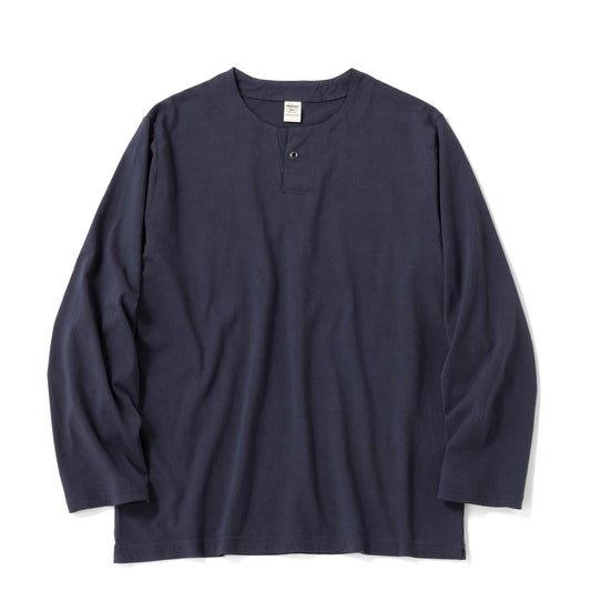 Jackman Henleyneck L/S T-shirt Classic Navy - The Sporting Lodge