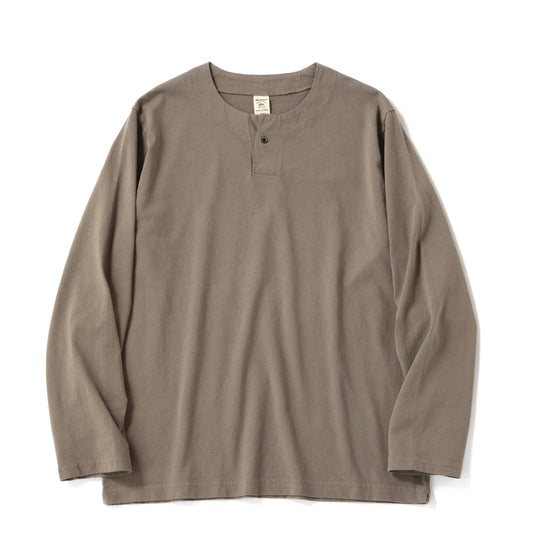 Jackman Henleyneck L/S T-shirt Retro Olive - The Sporting Lodge