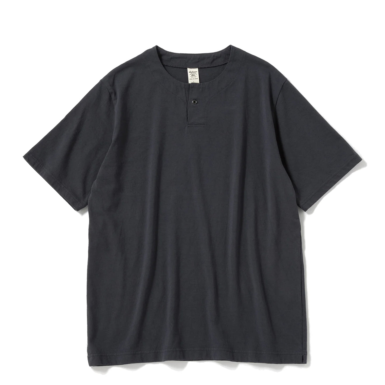 Jackman Henleyneck S/S T-Shirt Dark Blue Gray - The Sporting Lodge