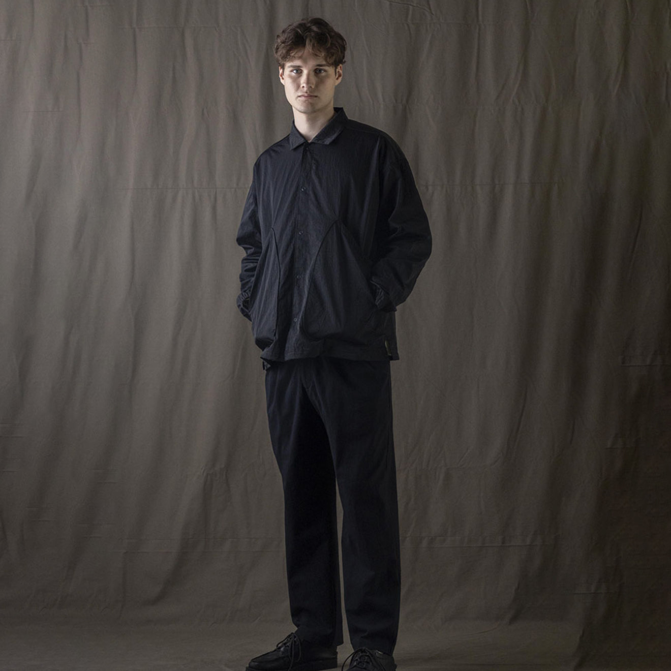 Jackman Nylon Ballboy Shirt Black
