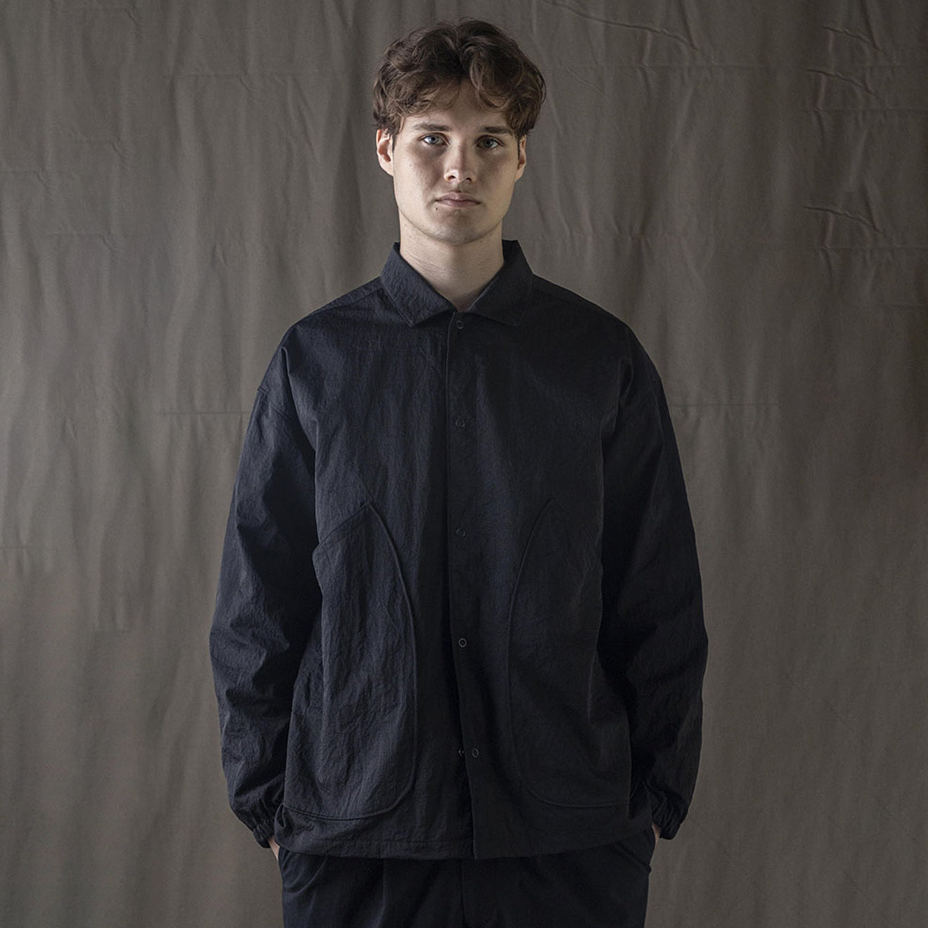 Jackman Nylon Ballboy Shirt Black