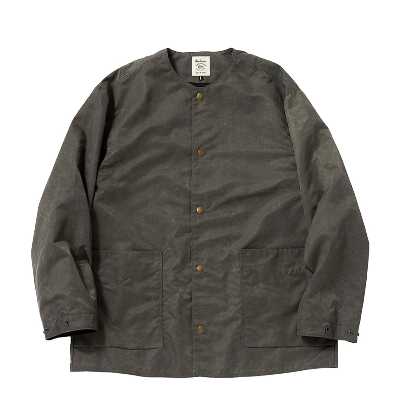 Jackman Pigment Collarless Jacket Olive - The Sporting Lodge
