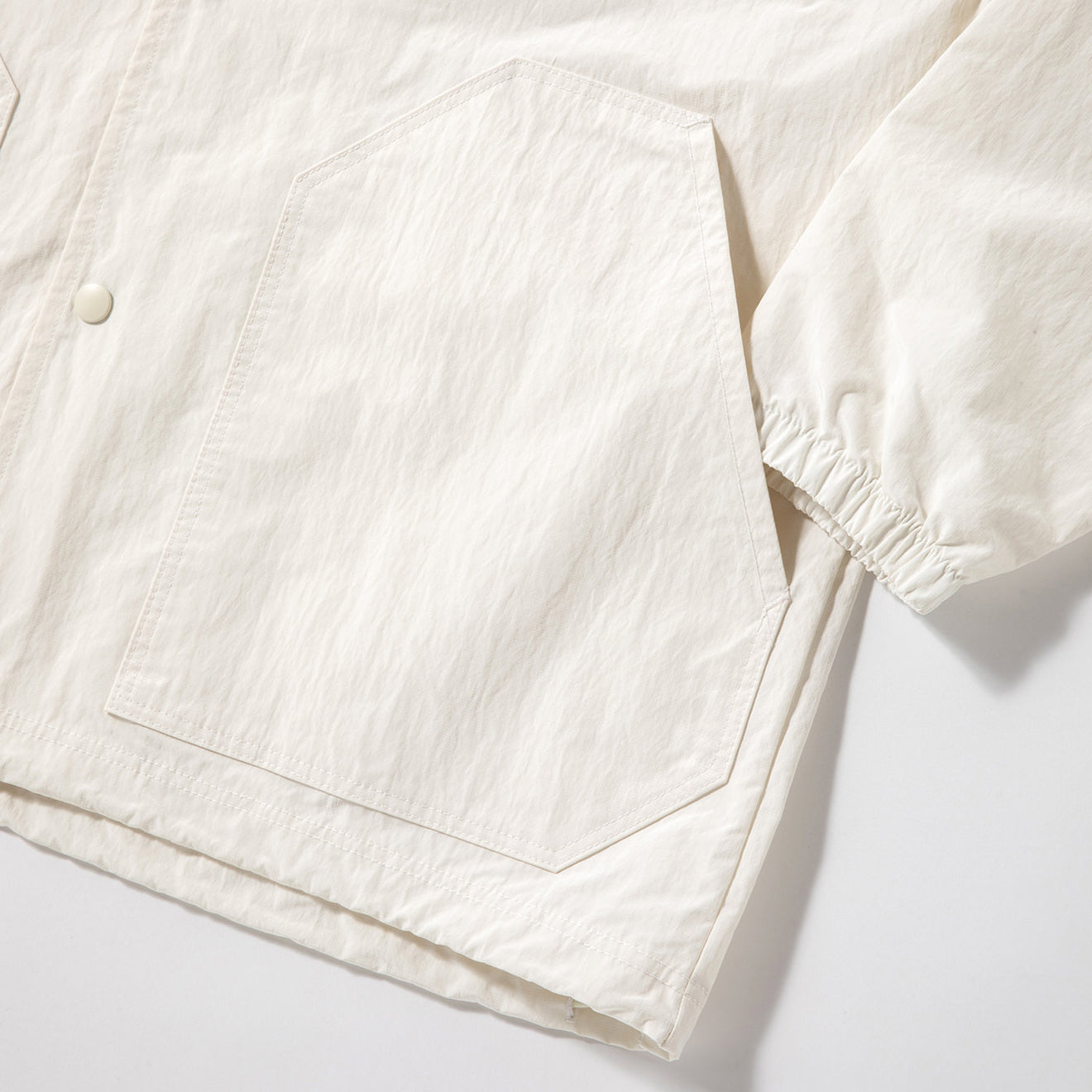 Jackman Rip Bench Parka Off White - The Sporting Lodge