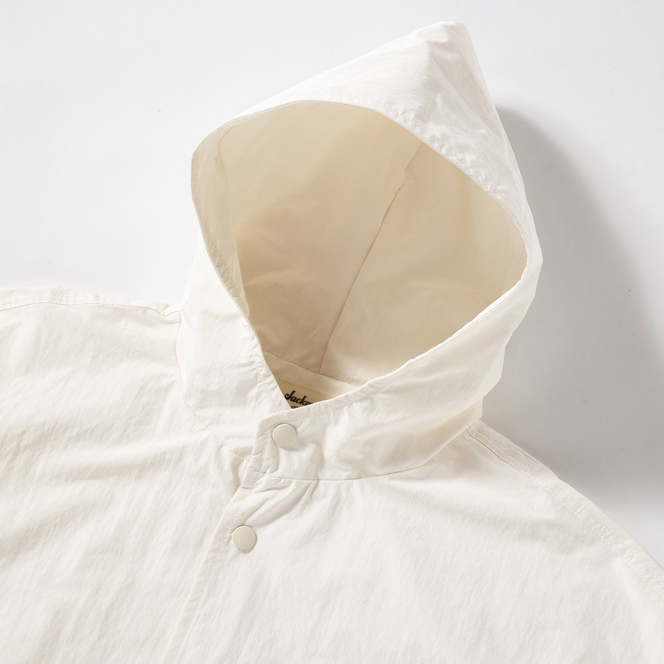 Jackman Rip Bench Parka Off White - The Sporting Lodge
