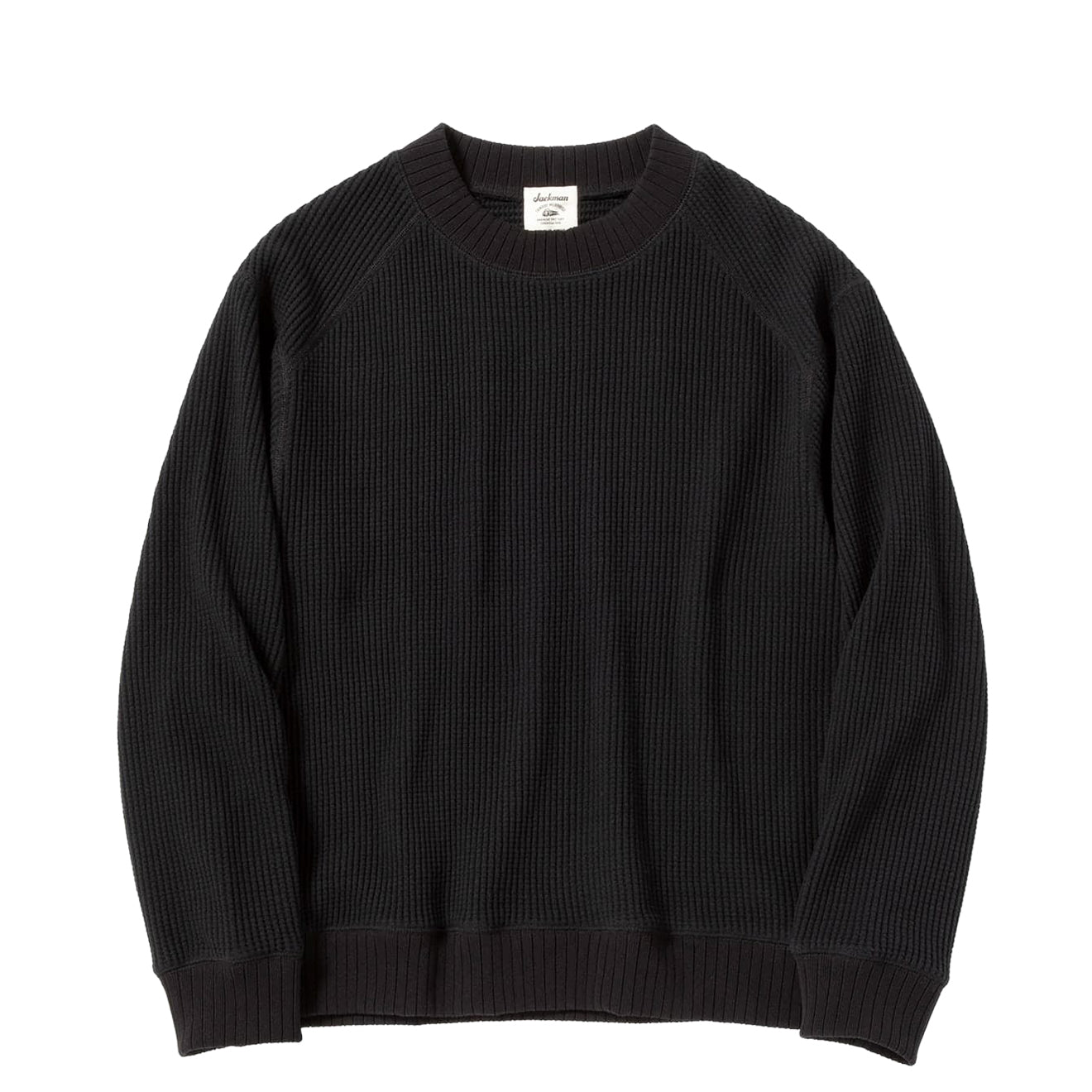 Jackman Waffle Mid-Neck Black