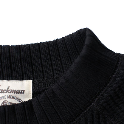 Jackman Waffle Mid-Neck Black