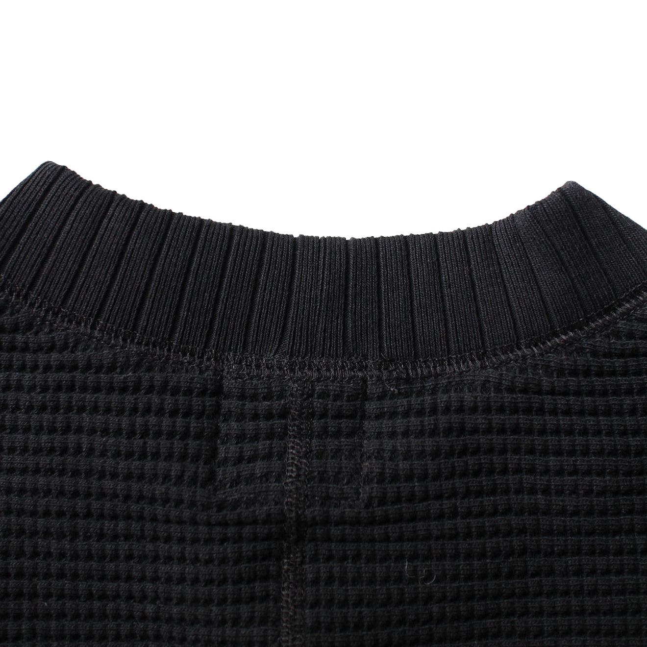 Jackman Waffle Mid-Neck Black