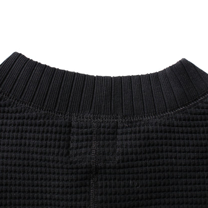 Jackman Waffle Mid-Neck Black