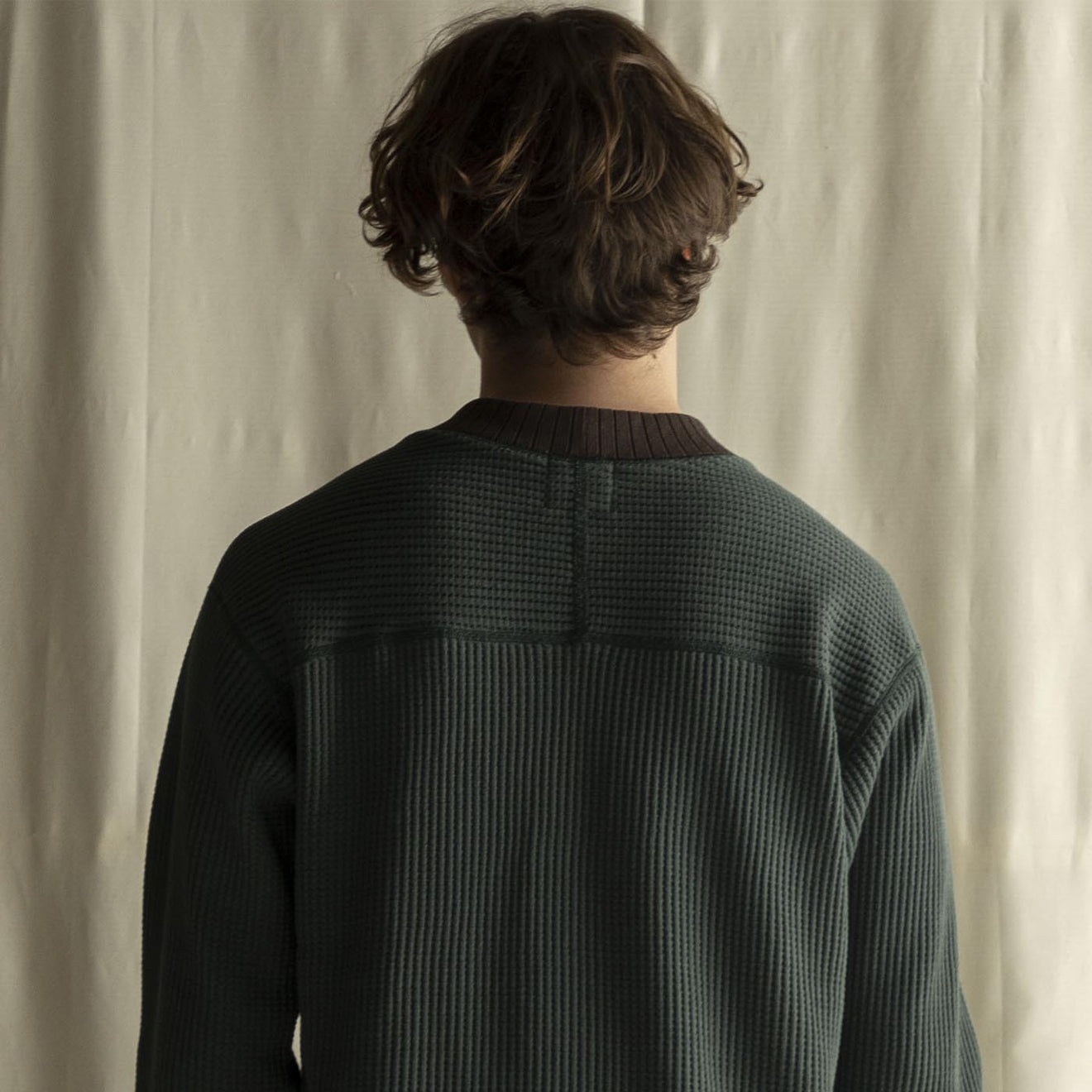 Jackman Waffle Mid-neck Ivy / Wood - The Sporting Lodge