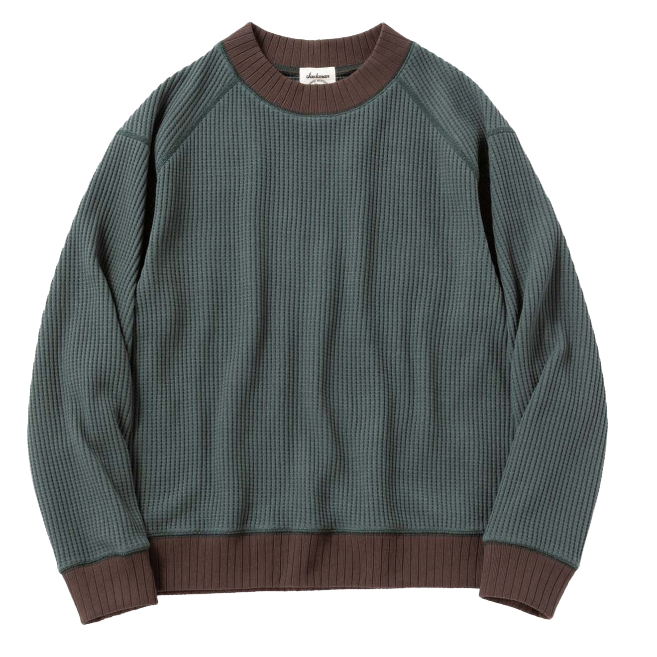 Jackman Waffle Mid-neck Ivy / Wood - The Sporting Lodge