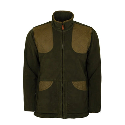 James Purdey Shetland Shooting Fleece Jacket Khaki Green - The Sporting Lodge