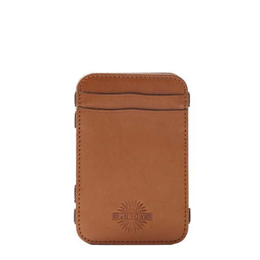 James Purdey Vegetable Tanned Leather Magic Wallet London Tan - The Sporting Lodge