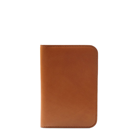 James Purdey Vegetable Tanned Leather Passport Cover London Tan - The Sporting Lodge