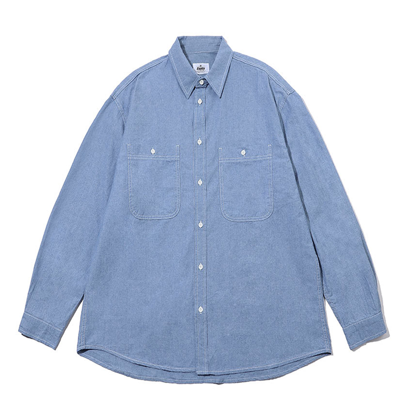 Kappy 2 Pocket Denim Shirt Light Blue