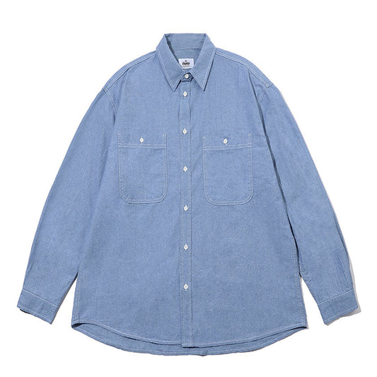 Kappy 2 Pocket Denim Shirt Light Blue