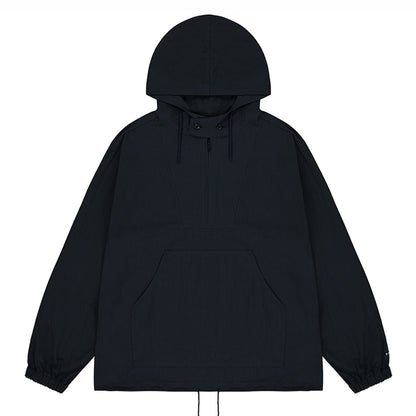 Kappy Button Hoodie Anorak Deep Navy - The Sporting Lodge