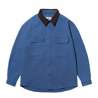Kappy Canvas Work Shirt Jacket Blue
