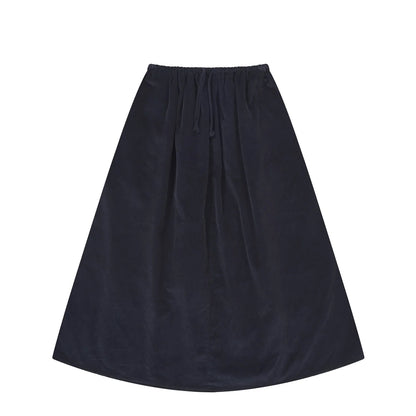 Kappy Corduroy Flare Skirt Navy
