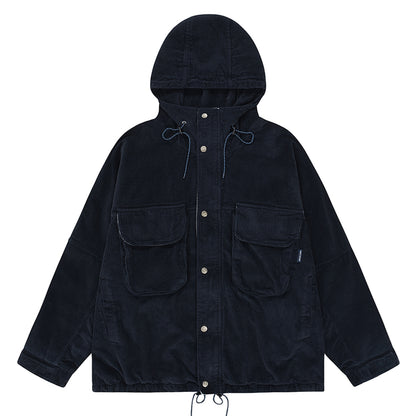 Kappy Corduroy Mountain Jacket Navy