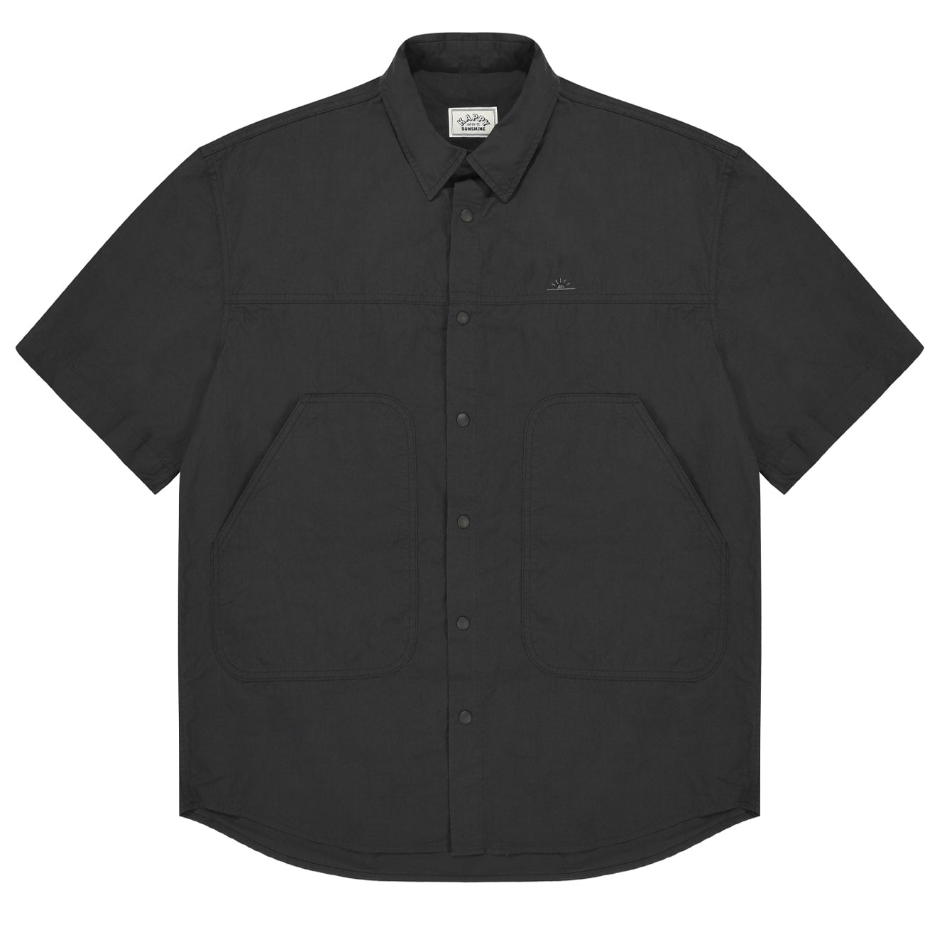 Kappy Cotton Snap Half Shirt Charcoal - The Sporting Lodge