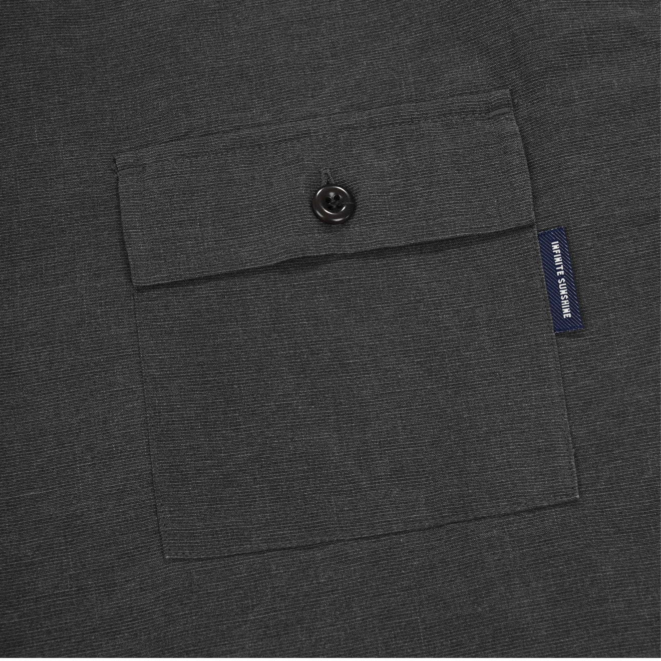 Kappy Cotton Snap Half Shirt Charcoal - The Sporting Lodge