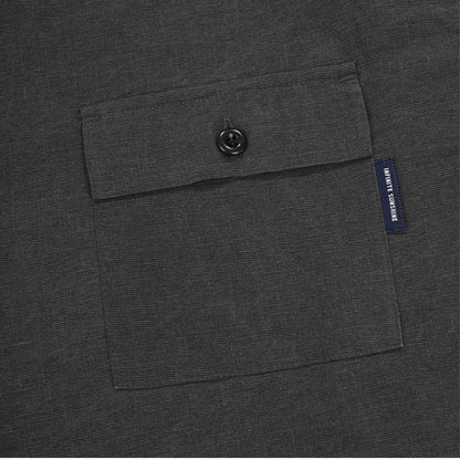 Kappy Cotton Snap Half Shirt Charcoal - The Sporting Lodge