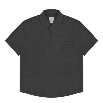 Kappy Cotton Snap Half Shirt Charcoal - The Sporting Lodge