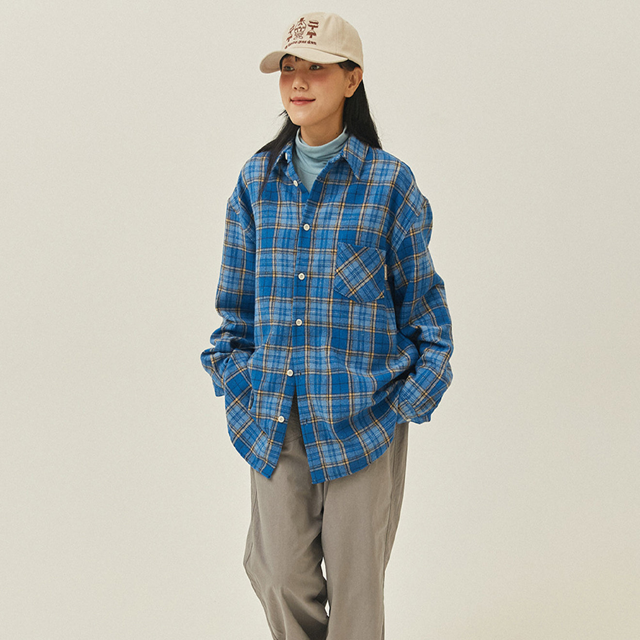Kappy Country Check Shirt Blue