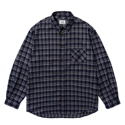 Kappy Flannel Check Shirt Navy