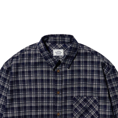 Kappy Flannel Check Shirt Navy