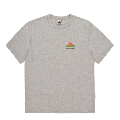 Kappy Kappy Morning Half T-Shirt Toru Fukuda Edition Melange Gray
