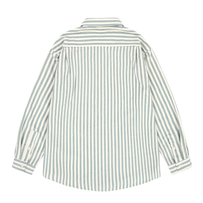 Kappy Melange Stripe Shirt Sky Blue - The Sporting Lodge