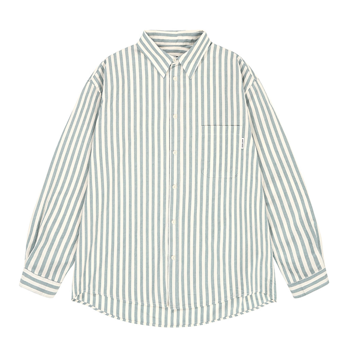 Kappy Melange Stripe Shirt Sky Blue - The Sporting Lodge
