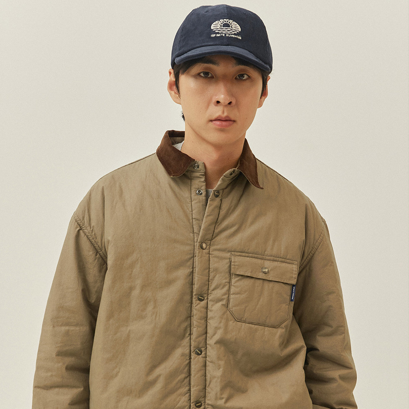 Kappy Padding Shirt Jacket Beige