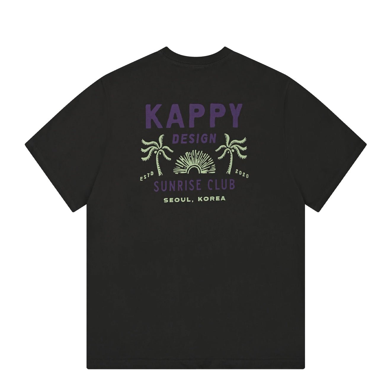 Kappy Palm Coast Half T-Shirt Charcoal - The Sporting Lodge