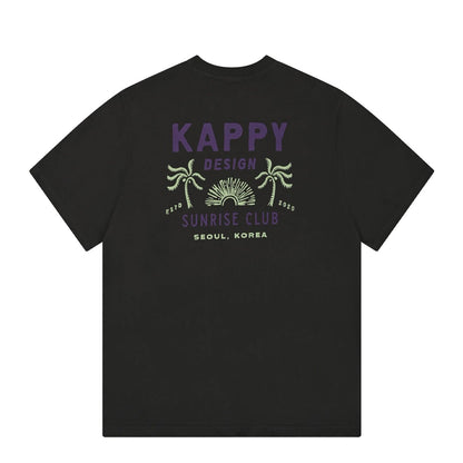 Kappy Palm Coast Half T-Shirt Charcoal - The Sporting Lodge