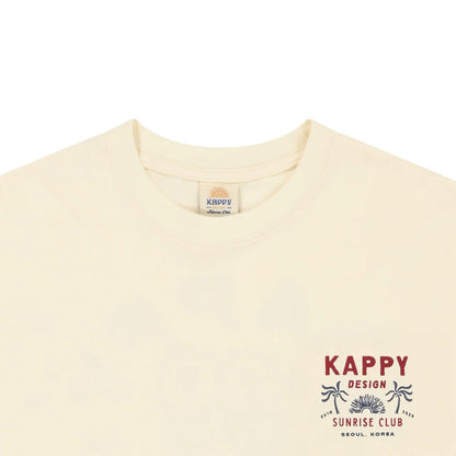 Kappy Palm Coast Half T-Shirt Cream - The Sporting Lodge