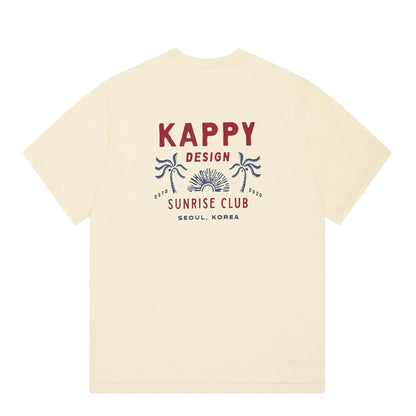 Kappy Palm Coast Half T-Shirt Cream - The Sporting Lodge