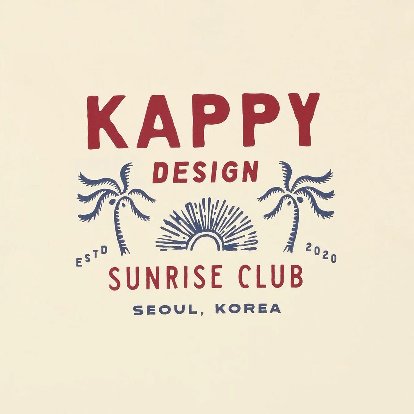 Kappy Palm Coast Half T-Shirt Cream - The Sporting Lodge
