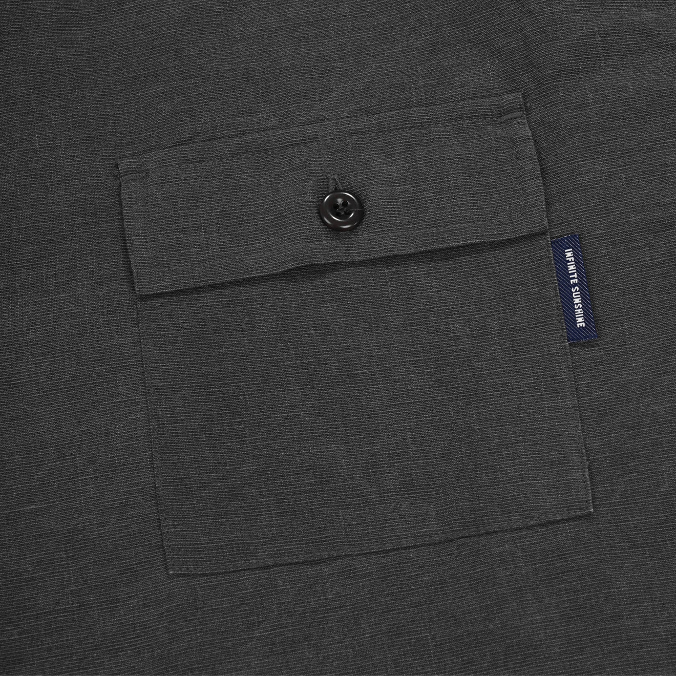 Kappy Pigment Henley Neck Half Shirt Charcoal - The Sporting Lodge