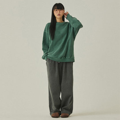 Kappy Pigment Sweat Shirt Deep Green - The Sporting Lodge