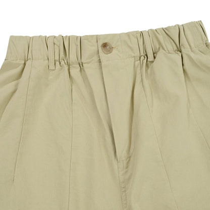 Kappy Pintuck Wide Chino Pants Beige - The Sporting Lodge