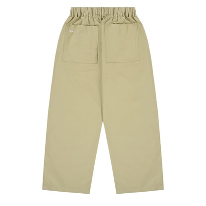 Kappy Pintuck Wide Chino Pants Beige - The Sporting Lodge
