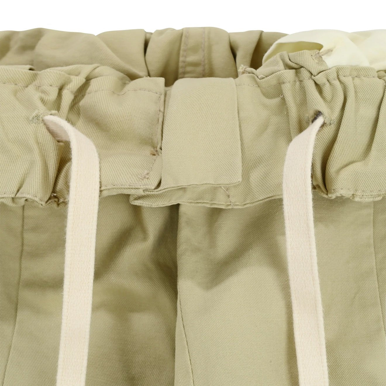 Kappy Pintuck Wide Chino Pants Beige - The Sporting Lodge