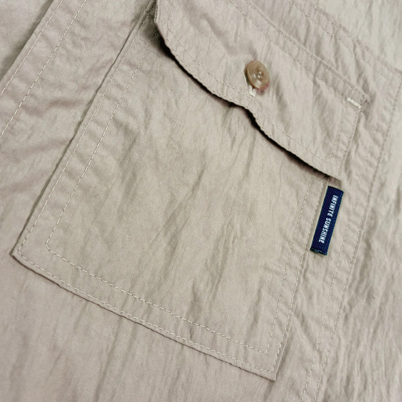 Kappy Pocket Utility Half Shirt Beige - The Sporting Lodge