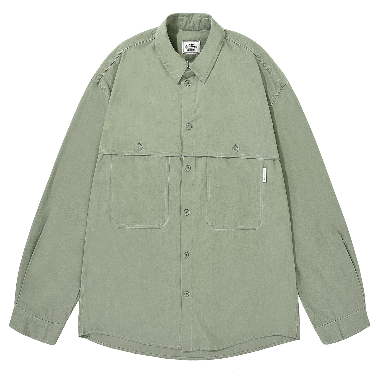 Kappy Pocket Work Shirt Khaki
