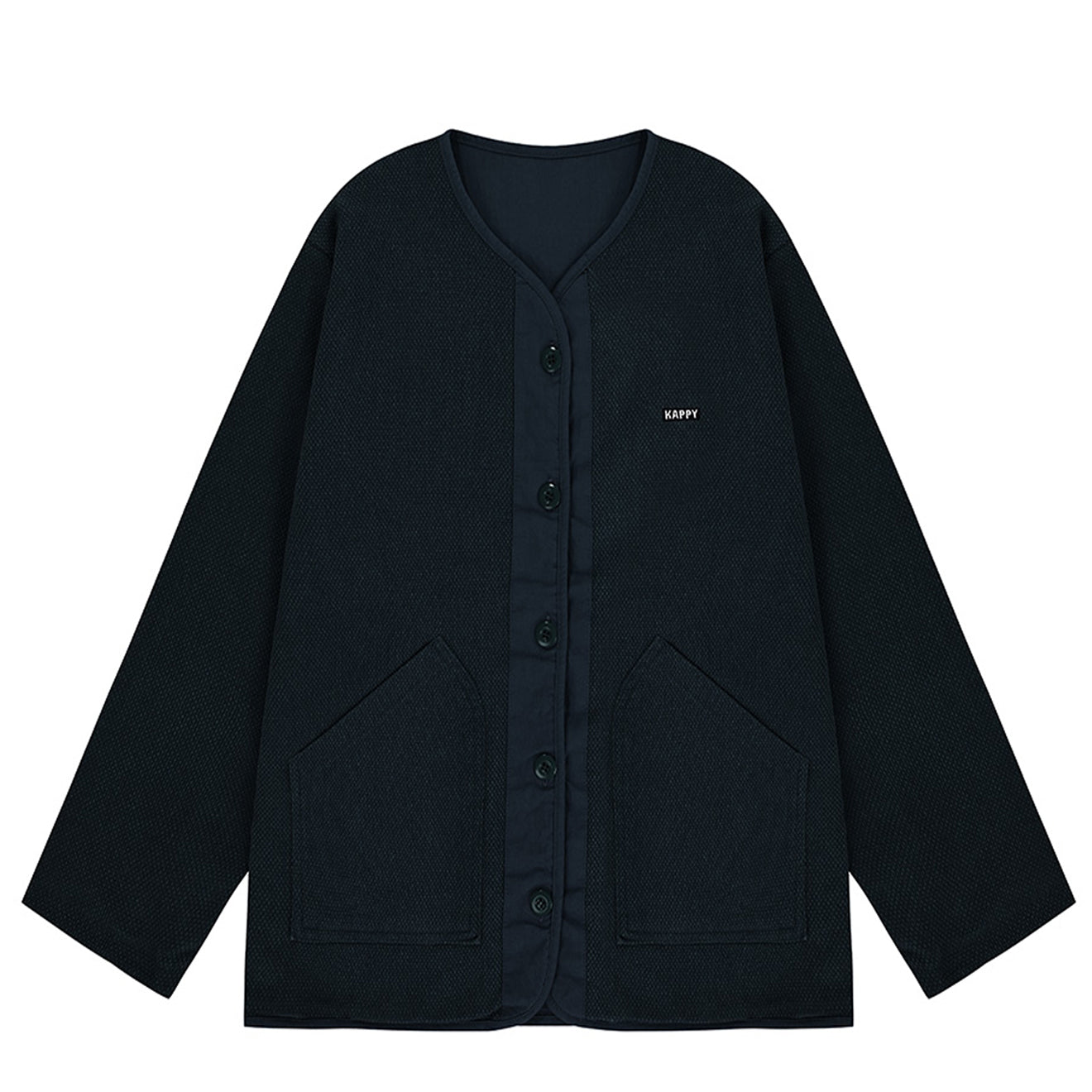 Kappy Reversible Utility Round Jacket Navy